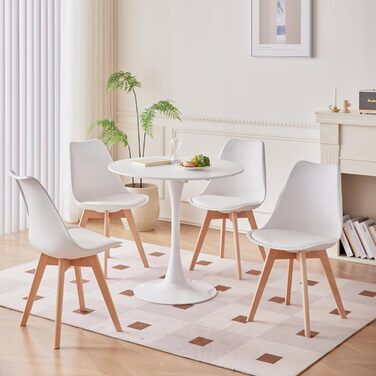 Стільці для їдальні GrandCA HOME, дерев'яні, з масиву бука, в стилі ретро, 6 шт.