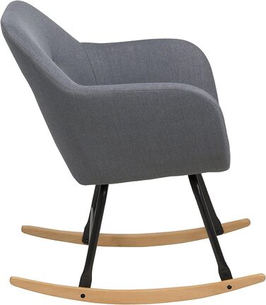 Крісло-гойдалка AC Design Furniture Wendy, метал, сірий (темно-сірий), 57x71x81 см