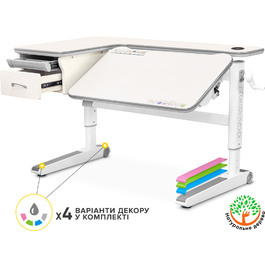 Дитячий стіл Mealux Woodville Multicolor TG Energy (арт.BD-850 TG/MC Energy)