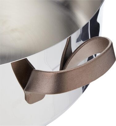 Каструля Alessi Edo з нержавіючої сталі, 5 л, з двома ручками, коричнева