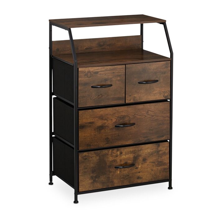 Комод Relaxdays з 4 висувними ящиками