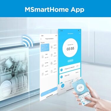 Посудомийна машина Midea SF 3.45N PRO: 9 комплектів, Inox, Wi-Fi, 47 dB, 45 см, енергоклас E