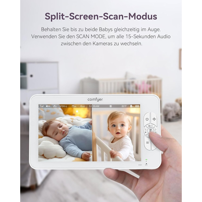 Радіоняня з двома камерами 7