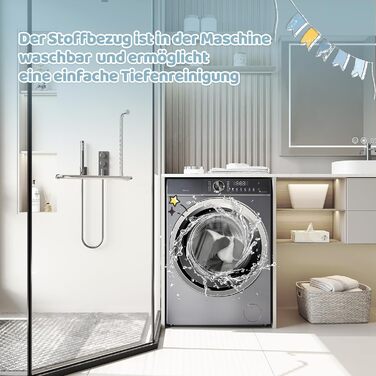 Бортик для ліжка WOLTU 150 см, захисний бар'єр для дітей та немовлят, регульована висота 69-87 см, тканина Оксфорд, металевий каркас, темно-сірий