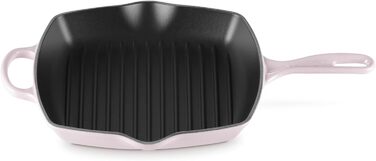 Гриль чавунний емальований Le Creuset, квадратний, 26 см, колір Meersalz Grün (Schalotte)