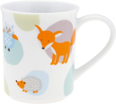 Puresigns WOODY Преміум дитячий набір столових приборів: ергономічний набір з нержавіючої сталі з мотивом лісових тварин для хлопчиків та дівчаток (4-частинний)