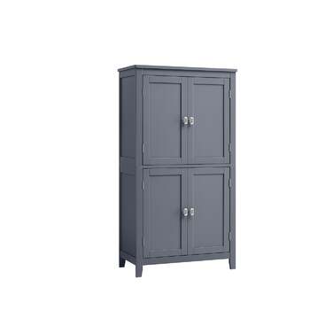 Тумба для ванної кімнати 30 x 60 x 110 см з 2 дверцятами та 2 ящиками - Slate grey / 4 двері