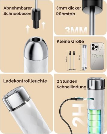 Електричний пінний міксер Maestri House LunaFro 2.0: бездротовий, з регулюванням швидкості та підставкою з нержавіючої сталі