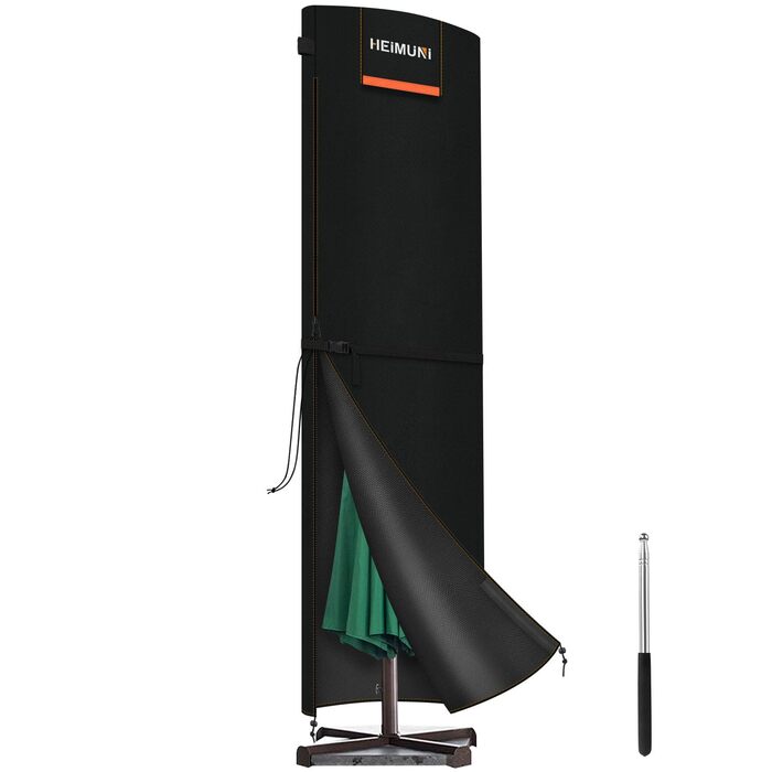 Чохол для парасольки від сонця, захисний чохол для парасольки, 3-5 м, великий розмір, захист від погодних умов, UV, вітру та снігу, 295x80/80 см