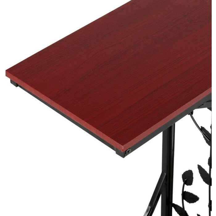 Журнальний столик Yaheetech Міцний журнальний столик С-подібний журнальний столик Чайний столик Стіл для вітальні промислового дизайну з полицею, 21 x 30.5 x 53 см (золото)
