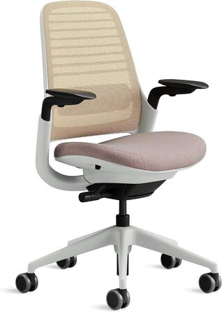 Офісний стілець Steelcase Series 1 з підтримкою спини LiveBack та 4D-підлокітниками, 66 x 64 x 92 см
