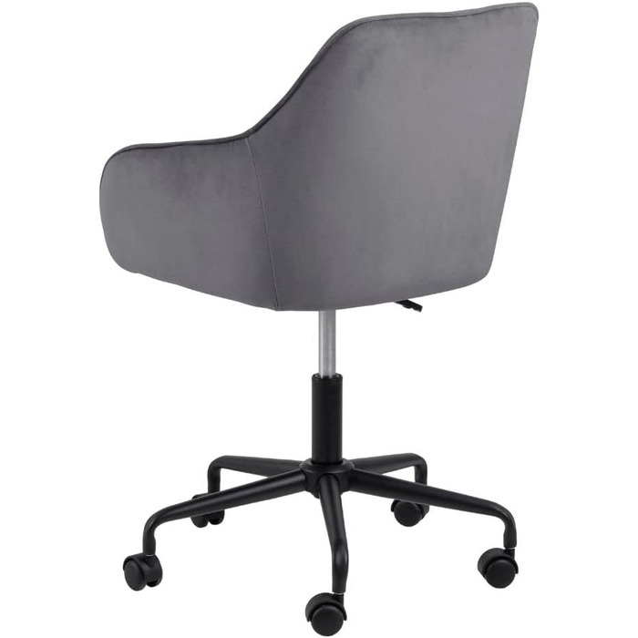 Крісло для офісу Bentley від AC Design - крісло для роботи, зелено-чорне, з м'якою оббивкою з велюру, розмір 88,5 x 59 x 58,5 см