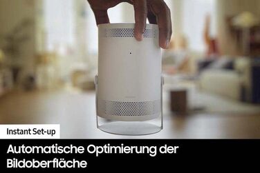 Samsung The Freestyle: Портативний LED-проектор Full HD HDR10 з автонастроюванням та 360° звуком (2023)