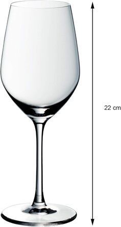 Бокали для білого вина WMF Easy Plus 6 шт, 390 мл, кришталь, прозорі, для посудомийної машини