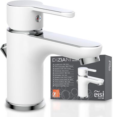 Змішувач для ванни DIZIANI DIZIANI, однорегуляторний, перемикач душ/ванна, хром/білий