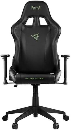 Ігрове крісло Razer TAROK Essentials Edition від Zen Gaming, з підтримкою попереку та шиї, 3D підлокітники, чорний/зелений колір