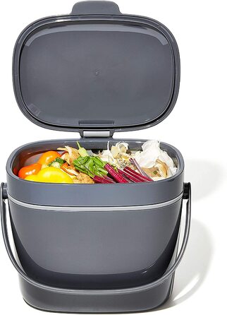 OXO Konteiner для компосту Easy-Clean, 6.6л, пластик, антрацит
