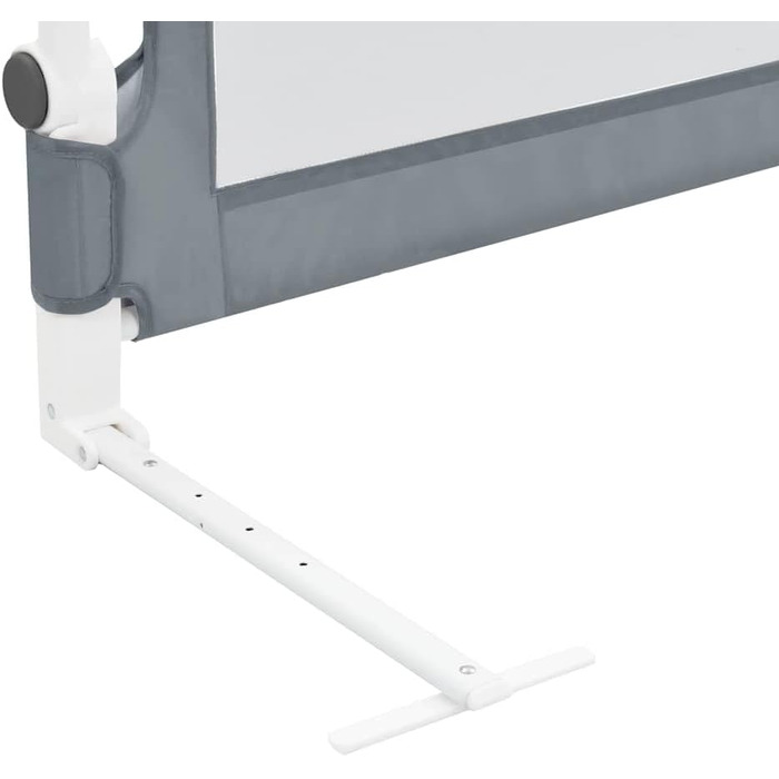 Бортик для ліжка дитячого vidaXL 150x42 см сірий, захист від випадання для малюків та дітей