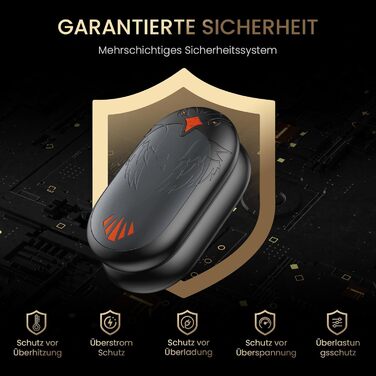 Електричні грілки для рук 2 шт. - USB, 3 режими нагріву, 24 години тепла, для активного відпочинку взимку (сірий)