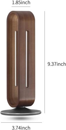 Підставка для навушників Bright Stone: дерев'яна, бамбукова та алюмінієва, для всіх навушників (сіра/коричнева)