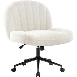 Офісний стілець IWMH без підлокітників, регульований по висоті, поворотний з роликами, з тканинним сидінням, ергономічний, крісло для читання з широким сидінням для позиції 