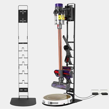 Тримач для пилососа DingGreat для Dyson V15-V6 та інших, окремо стоячий, без свердління (чорний)