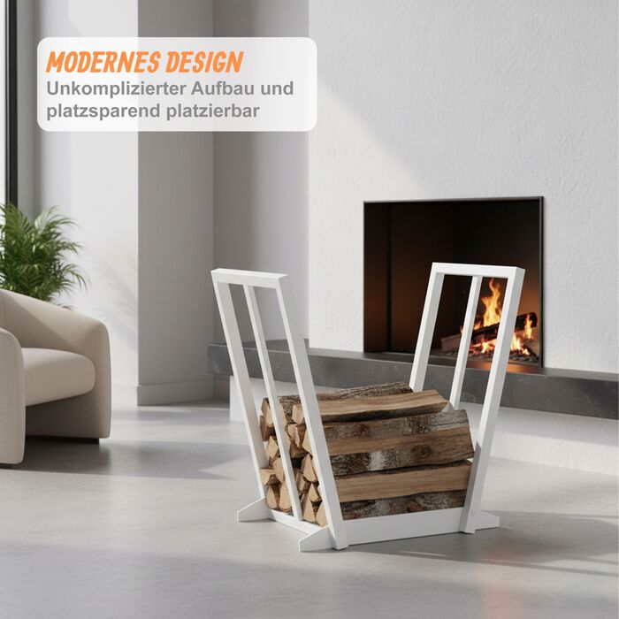 Стильна полиця для дров Relaxdays у формі V