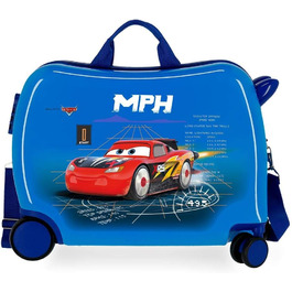 Синій 38x55x20 см Hard Shell ABS Кодовий замок 34 л 2,6 кг 4 подвійні колеса ручна поклажа (дитяча валіза)