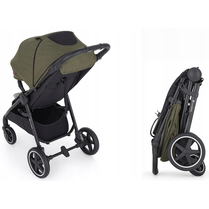 Дитячий прогулянковий візок Petite&Mars Royal 3 BLACK Mature Olive