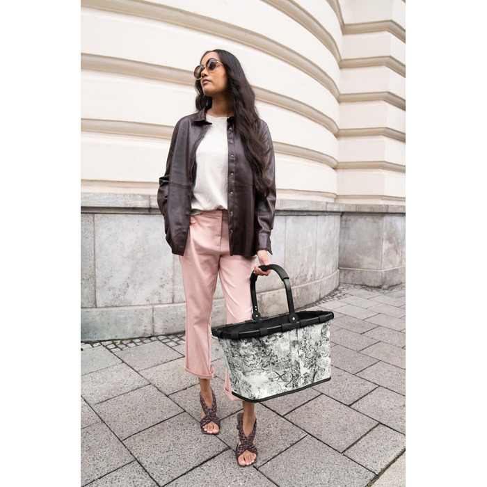 Сумка-шопер Reisenthel Carry Bag – містка та зручна, сірого кольору (Жаккард)