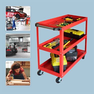 Робочий візок Relaxdays з 3 ящиками