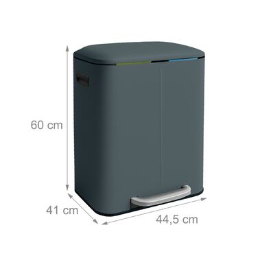 Відро для сміття Relaxdays з двома відділеннями
