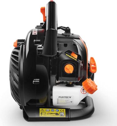 ФУКСТЕК Профі Бензиновий Листозбір/Подрібнювач FX-LBS126P – Листодув та подрібнювач з насадкою для видування, всмоктуючим шлангом та мішком для збору листя 60л – Анти-вібраційна функція – Швидкість повітря 62,7 м/с