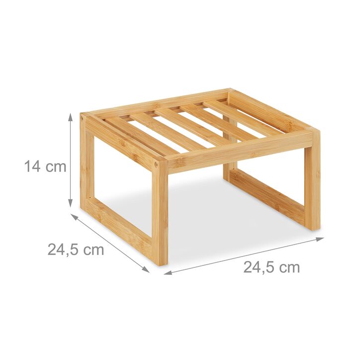 Бамбуковий органайзер для шафи Relaxdays