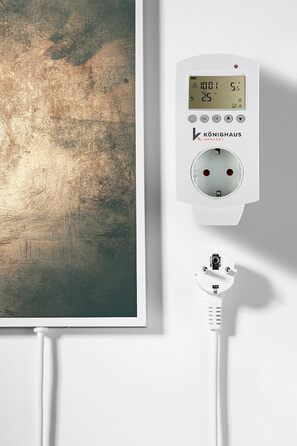 Інфрачервовий обігрівач 1000 Вт з термостатом та захистом від перегріву. З малюнком 