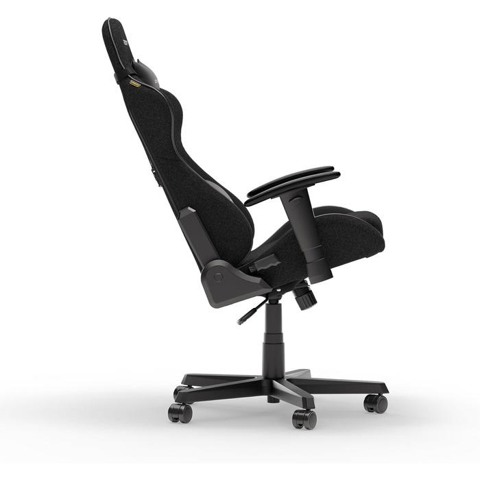 Крісло ігрове DXRacer Formula L, чорний, тканина FD23 - ергономічне, для ПК геймерів та офісу