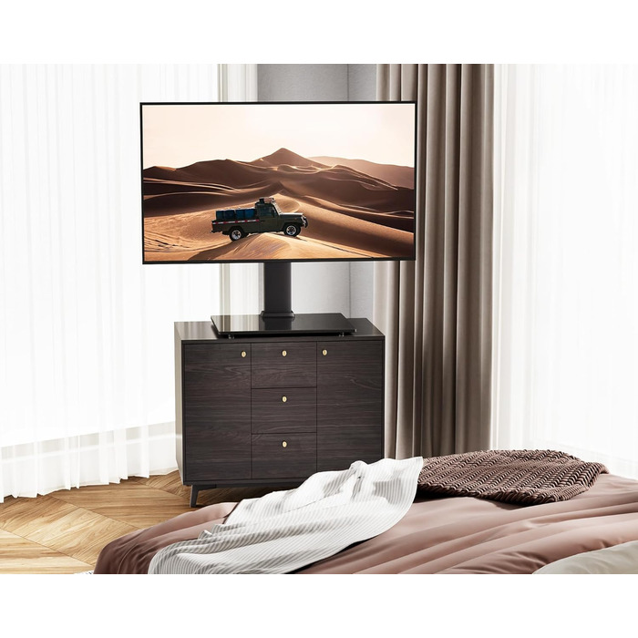 Підставка для телевізора FITUEYES, поворотна, для 19-42'' LCD/LED/OLED/Plasma, плоских і вигнутих, до 45 кг, регулювання висоти, VESA 200x200