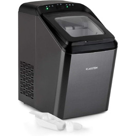 Машина для приготування льоду Klarstein Eiswürfelmaschine, 2.9 л, чорна, самоочищення