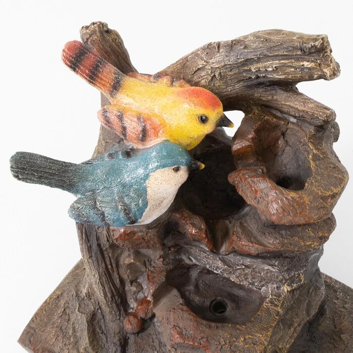 Критий фонтан LEMODO зі світлодіодним підсвічуванням настільний фонтан зі скляною кулею декоративний фонтан (птахи)