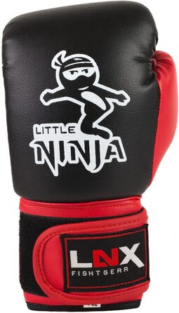 Дитячі боксерські рукавички Lnx Little Ninja-ідеально підходять для дитячого кікбоксингу, боксу, бойових мистецтв і багато чого іншого чорний / червоний