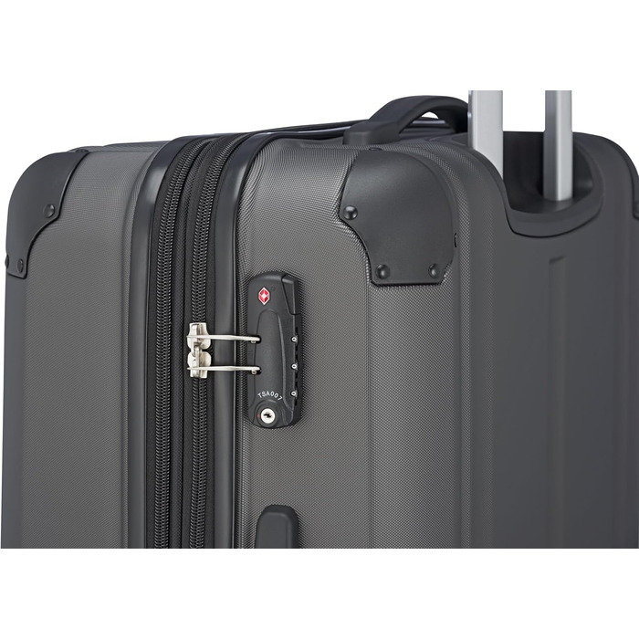 Чемодан Travelite City з 4 колесами, великий/середній, зелений (Anthrazit, набір валіз L/M)