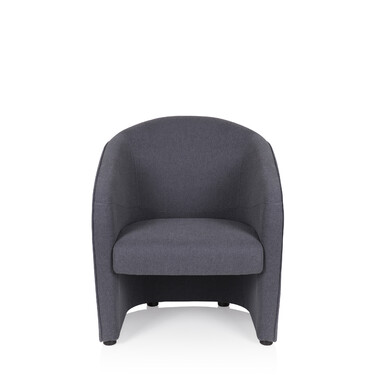 Крісло для відпочинку / Клубне крісло SAN JUAN, тканина, темно-сірий колір, hjh OFFICE