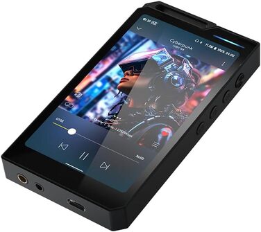 MP3-плеєр HiBy R4 Android з Bluetooth, Wi-Fi, 4DAC, підтримкою DSD, PCM, MQA, 4.4 мм баланс, 32 ГБ, чорний