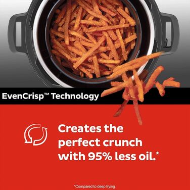 Instant Pot Duo Crisp 5.7L – мультикухня 11-в-1: мультиварка, фритюрниця, скороварка, пароварка, гриль, су-від