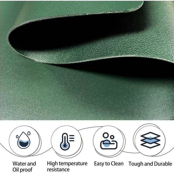 Набір серветок на стіл, 6 шт, чорного кольору, термостійкі, миючі, для кухні та обіднього столу, декор