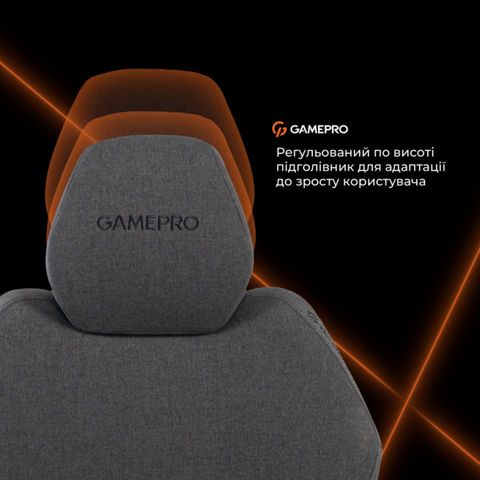 Крісло ігрове GamePro GC760DG Fabric Dark Gray