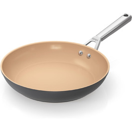 Набір кухонного посуду Ninja Extended Life з керамічним покриттям (5 предметів): сковорідки 20 та 24 см, каструлі 16, 18 та 20 см з кришками. Без PFOA, PFOA, свинцю та кадмію, безпечний для духовки до 285°C.