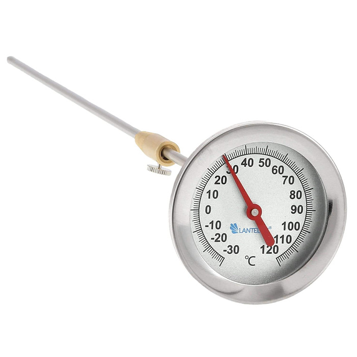 Термометр для копчення Lantelme, 120 градусів, нержавіюча сталь, 30 см і 50 см, термометр для коптильні, коптильня, коптильня, гриль, коптильня (50 см)