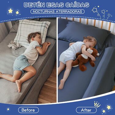 Бортик для ліжка дитячий захисний Bettgitter, білий, знімний, з машинним пранням - захист від випадання для немовлят та дорослих