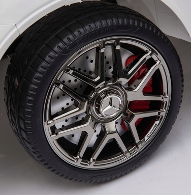 Дитячий електромобіль Mercedes GLC 63S 4x4 з пультом керування, м'якими колесами EVA, шкіряним сидінням та USB